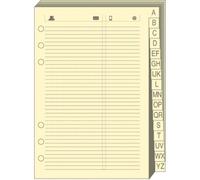 Quo Vadis - Recharge Organiseur - REPERTOIRE TEL T29 ivoire 21x29,7 cm Papier Clairefontaine ivoire