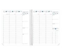 Quo Vadis - Recharge Pour Agenda Spiralé Euréquart 24 x 30 cm - Semainier Planning - 13 mois de Décembre 2026 à Décembre 2027