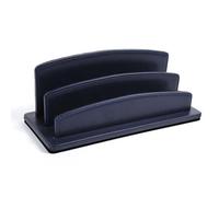 Quo Vadis - Trieur à courrier - Satiny - Bleu marine - 26x10,5x10,5 cm - Cuir pleine fleur de vachette