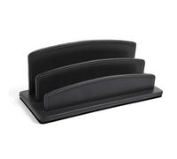Quo Vadis - Trieur à courrier - Satiny - Noir - 26x10,5x10,5 cm - Cuir pleine fleur de vachette