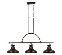 Quoizel suspension linéaire Emery - Marron