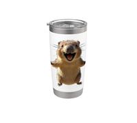 Quokka Be Quokka Happy Sourire Heureux avec Quokkas Gobelet isotherme en acier inoxydable double paroi