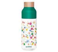 Quokka Bouteille d’Eau Réutilisable Ice 720ml avec Bouchon Bois et Motif Floral
