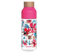Quokka Bouteille d’Eau Réutilisable Ice 720ml avec Bouchon Bois et Motif Floral