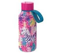 Quokka Solid Kids bouteille isotherme avec attache Zebras 330 ml