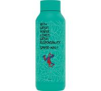 Quokka Bouteille isotherme en acier inoxydable Solid Jade Green 510 ml Spider-Man Great Power