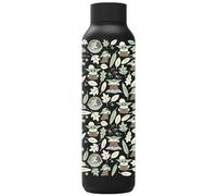 Quokka Bouteille isotherme en acier inoxydable Solid Jet Black 630 ml The Mandalorian GROGU Leaves