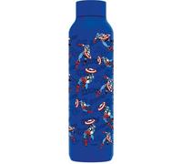 Quokka Bouteille isotherme en acier inoxydable Solid Ultramarine 630 ml Captain America rétro Comic
