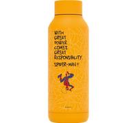 QUOKKA Bouteille isotherme en acier inoxydable solide ambre jaune 510 ml SPIDER-MAN GREAT POWER