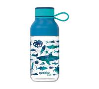 Quokka Gourde pour enfant Ice Kids Animaux marins - Ecozen, crochet acier inoxydable, 430 ml, Bleu
