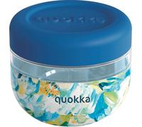 Quokka BUBBLE BLUE PEONIES | CONTENANT ALIMENTAIRE EN MS AVEC COUVERCLE EN SILICONE 500 ML