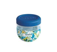 Quokka Contenant alimentaire en MS BUBBLE BLUE PEONIES avec couvercle en silicone 770 ml