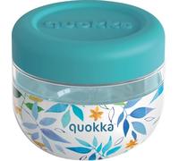 Quokka BUBBLE WATER LEAVES | CONTENANT ALIMENTAIRE EN MS AVEC COUVERCLE EN SILICONE 500 ML