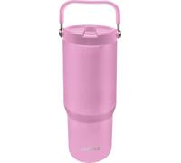 Quokka Core Cup Blossom Pink 860 ml - Poignée ergonomique - Bec verseur intégré - Double paroi en acier inoxydable - Thermique réutilisable