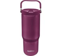 Quokka Core Cup Bordeaux 860 ml - Poignée ergonomique - Bec verseur intégré - Double paroi en acier inoxydable - Thermique réutilisable