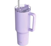 Gobelet Isotherme 950 ml inox avec paille et poignée Violet
