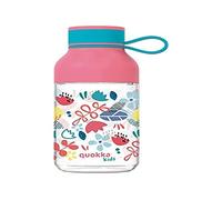 Quokka Bouteille d'eau KIDS ICE FLOWERS – fabriquée en Ecozen, crochet en acier inoxydable 430 ml