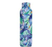 Quokka SOLID BLUE IRISES | BOUTEILLE THERMOS EN ACIER INOXYDABLE 630 ML