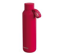 Quokka SOLID CON SUPPORTO CHERRY RED | TERMO BOUTEILLE EN ACIER INOXYDABLE AVEC SUPPORT 630 ML