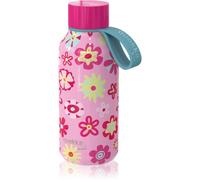 Quokka Solid Kids bouteille isotherme avec attache Flowers 330 ml
