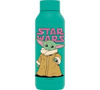 QUOKKA SOLID X STAR WARS Bouteille thermique double paroi en acier inoxydable GROGU NEON