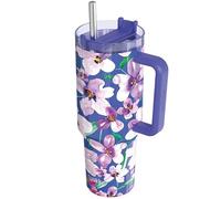 Quokka Stream | Mug isotherme en acier inoxydable Motif fleurs XL 1200 ml