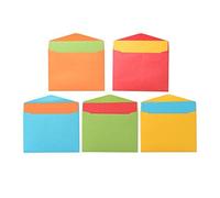 Quotidian 50 Mini Cartes de Correspondance with 50 Envelopes, 2.68" x 3.7" (6,8 x 9,4 cm), Multicolore Vintage Italien Carton Nacré, Cartes de Remerciement for Mariage, Fête, and Cadeau Notes