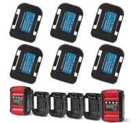 QUPERR 6 Supports Batterie Compatibles avec Batteries Bosch GBA 18V | Compatibles avec Batteries Bosch Professional GBA, supports muraux pour atelier, garage et établi