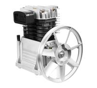 Qurib Compresseur à piston Tête de pompe 3HP 10bar Compresseur d'air | Compresseur à air comprimé - 2,2 kW - Lubrifié à l'huile - Silencieux - Refroidissement de synthèse - Diamètre : 65 mm