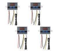 Qusedwey 4 PièCe SéRie XH-W3001 Module de ContrôLeur de TempéRature NuméRique Thermostat Interrupteur Sonde éTanche Thermostat éLectronique 12V 10A 120W