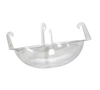Qusinfc Bac à fleurs suspendu en forme de sphère transparente - Base incassable avec drainage caché pour intérieur/extérieur
