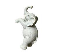 Qusinfc Support artistique en résine éléphant pour pots de fleurs en forme d'éléphant pour une belle décoration de l'espace extérieur Décoration d'escalade en résine