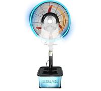 QUSYZD Ventilateur brumisateur oscillant Noir, réservoir Grande capacité de 42 L, 3 Vitesses, brumisateur extérieur Robuste pour Le Refroidissement, Usage Industriel,Fan blade750mm