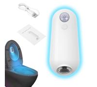 Qutalmi Lampe Pour Cuvette WC Avec Détection De Mouvement - Lampe À Détecteur De Mouvement Pour Salle De Bain,Éclairage LED Rechargeable USB 8 Couleurs Pour Salle De Bain Chambre Placard Et Zone