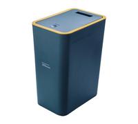Qutalmi Poubelle étroite avec couvercle, poubelle avec couvercle de presse | Poubelle push top can - Poubelle de salle de bain, top à presse poubelle à ordures, panier de déchets, moderne pour