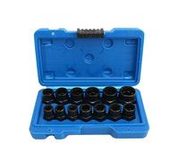 Qutsvosh Lot de 13 extracteurs de vis hexagonaux en acier chrome-molybdène