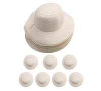 Qutsvosh Lot de 20 chapeaux de paille pour homme, femme, enfant, cow-boy, décoration d'anniversaire