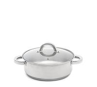 Quttin Caesar - Casserole 22cm/3l/0,8mm acier inox tous feux+induction avec couvercle caesar