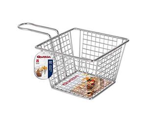 QUTTIN Gourmet Panier carré, 12,5 x 12,5 x 8,5 cm, métal, Multicolore, Taille Unique