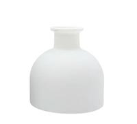 QUUPY Flacon diffuseur de parfum en verre blanc mat 100 ml vide rechargeable pour aromathérapie accessoire de remplacement pour la maison et le bureau