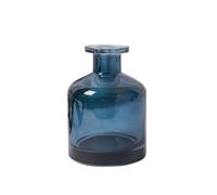 QUUPY Flacon diffuseur en Verre décoratif pour aromathérapie, Parfum, huiles essentielles et bâtons de Rechange Bleu 150 ML