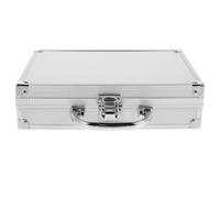 QuxetlRyz Boîte de Rangement en Aluminium Boîte à Outils Portable en Alliage d'aluminium, Mallette Antichoc de Grande capacité, Rigide métal, boîte empilable Multi-Usage