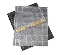 QuxetlRyz Raccolta Monete Album 10/20 PCS 20/30/42 Hole Coin Pocket Pages Collection Binder Inserts Sleeves Stamp Holders Collecting Album Book(42 Grids 20pcs)