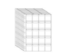 QuxetlRyz Raccolta Monete Album 6/9/12/20/30/42 Pocket Coin Pages 10PCS 20PCS Plastic Holders Stamp Collector Supplies for Currency Collection(20pcs-20 Grids)