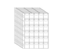 QuxetlRyz Raccolta Monete Album 6/9/12/20/30/42 Pocket Coin Pages 10PCS 20PCS Plastic Holders Stamp Collector Supplies for Currency Collection(10pcs-30 Grids)