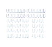 QUXVUIS Améliorez la Gestion des Fils avec Un Ensemble d'organisateurs de Peignes de câbles Comprenant 24 pièces Peigne à 6 Broches et 24 Broches, câble Durable 8 à 6, Blanc, 8,