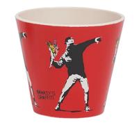QUY CUP Tasse à café Expresso Banksy 90ml (Le lanceur de fleurs)
