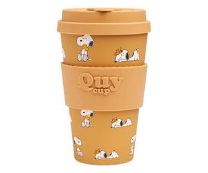 QUY CUP Tasse mug à café à emporter Peanuts Snoopy 400ml (Woodstock)