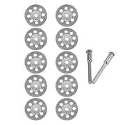 Quystetes Lot de 10 disques de coupe diamant de 20 mm pour meule en métal, mini scie circulaire pour perceuse et outil rotatif
