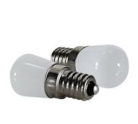 QVAQHBDBVM 1fortunate Pack de 4, lumière à Filament Led COB T22 AC220V E14/E12 1.5W coque en verre, Mini ampoule de nuit for réfrigérateur, ampoule de lustre, lampe(E12 Milky,Bianco)